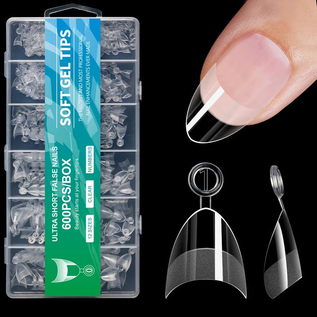 600PCS Short Nail Tips