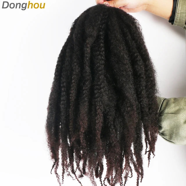 Marley Braid Hair 18Inch 100g Soft Afro Kinky Curly Crochet Hair