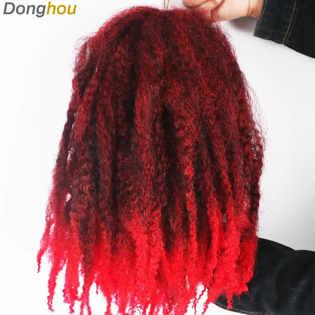 Marley Braid Hair 18Inch 100g Soft Afro Kinky Curly Crochet Hair