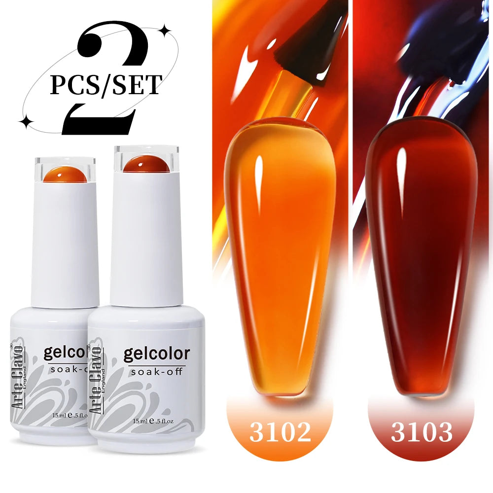 Arte Clavo Jelly Gel Nail Polish Set