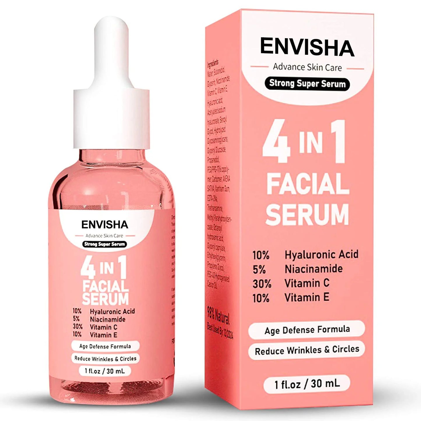Envisha Face Serum Skin Care with Collagen Hyaluronic Acid Anti-Aging - Your Beauty Matters