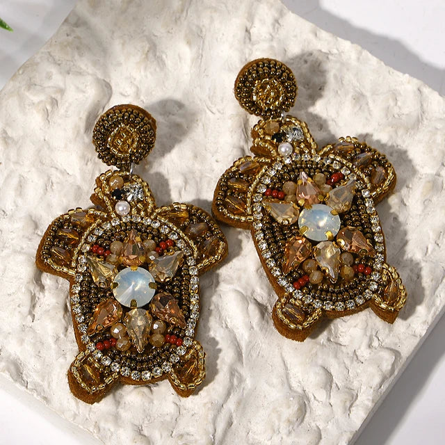 AENSOA Bohemian Bead Drop Earrings f