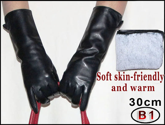 Sheepskin Mid-length Gloves