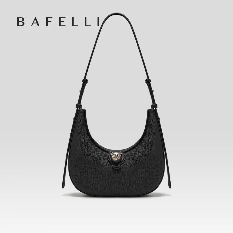 BAFELLI WOMEN'S BAG LUXURY BRAND GENUINE LEATHER CAT FASHION SHOULDER HANDBAGS