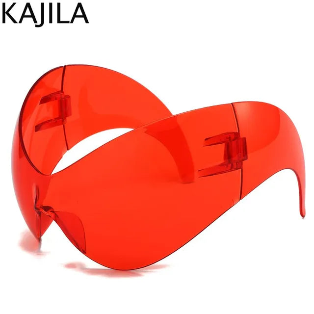 Oversized Y2k Punk One-piece Sunglasses