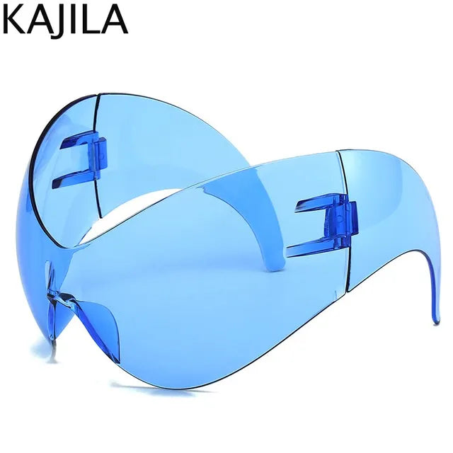 Oversized Y2k Punk One-piece Sunglasses