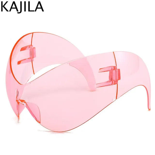 Oversized Y2k Punk One-piece Sunglasses