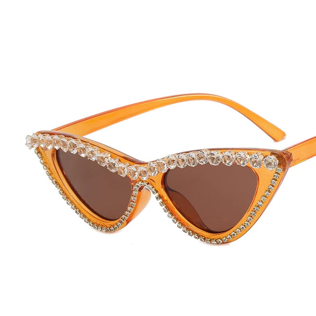 Cat Eye Rhinestone Classic Sunglasses