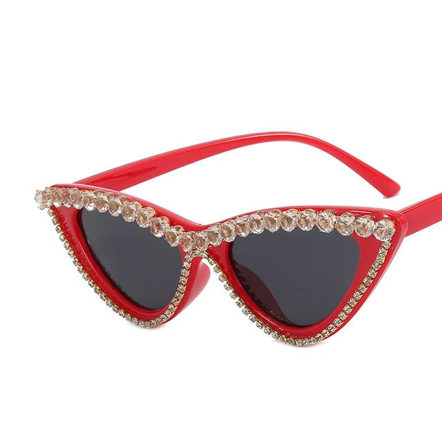 Cat Eye Rhinestone Classic Sunglasses