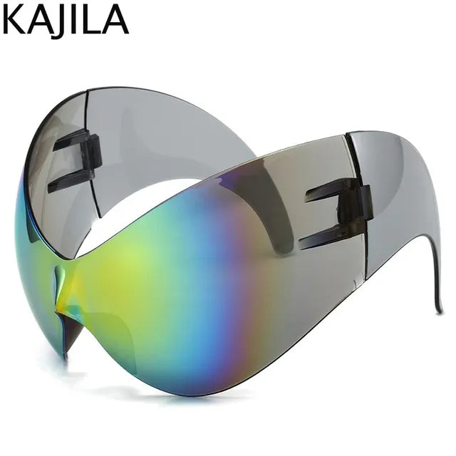 Oversized Y2k Punk One-piece Sunglasses