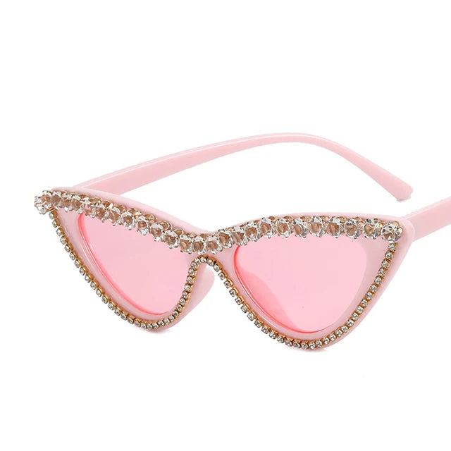 Cat Eye Rhinestone Classic Sunglasses