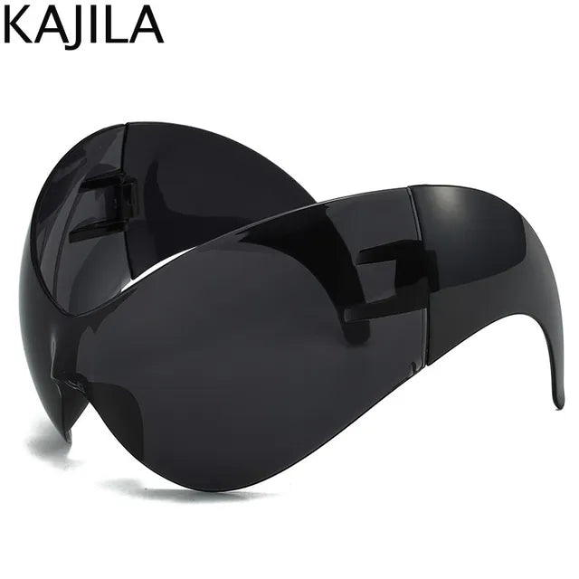 Oversized Y2k Punk One-piece Sunglasses