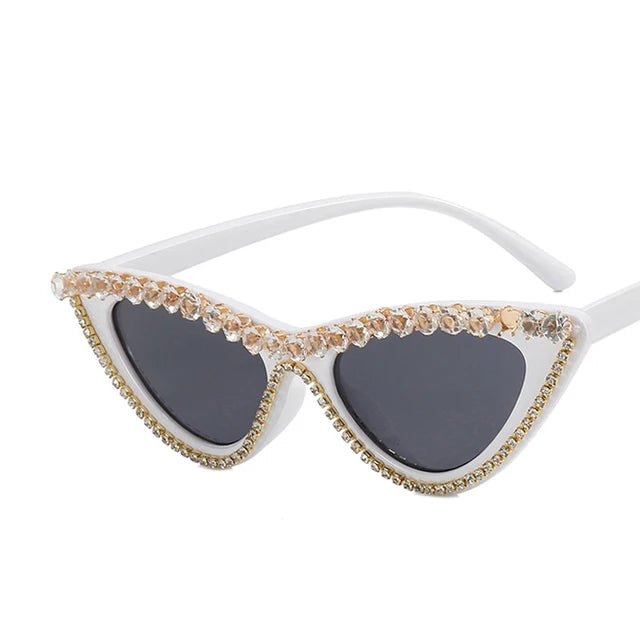 Cat Eye Rhinestone Classic Sunglasses