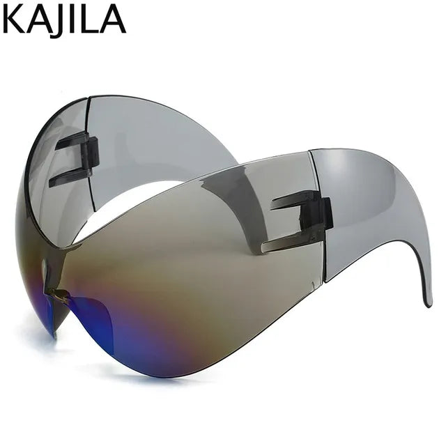 Oversized Y2k Punk One-piece Sunglasses