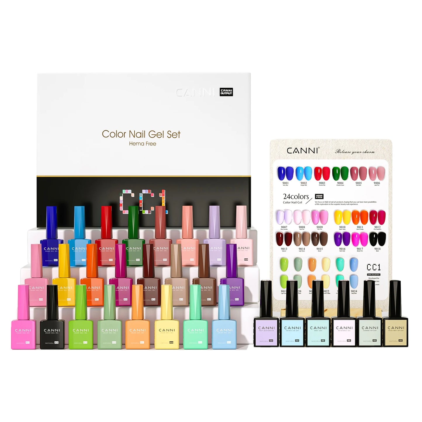 CANNI 9ML Kit Nail Gel Polish - 36pcs