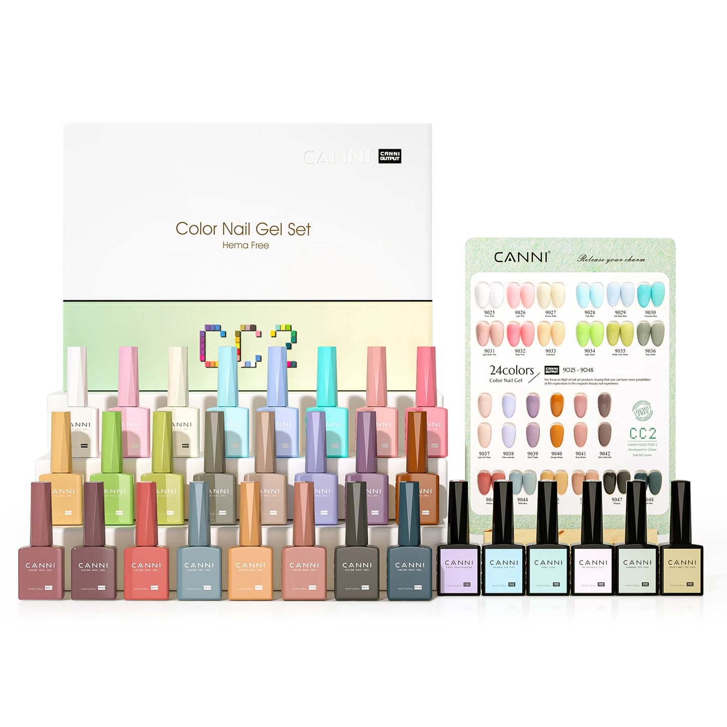 CANNI 9ML Kit Nail Gel Polish - 36pcs