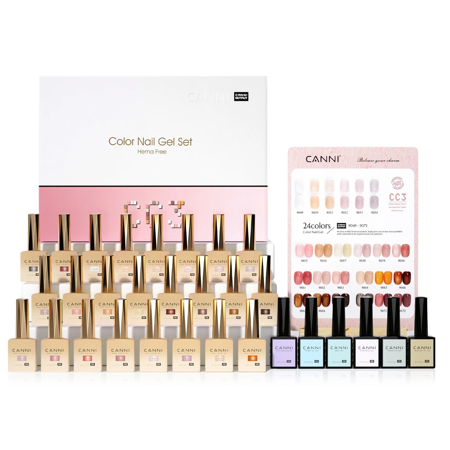 CANNI 9ML Kit Nail Gel Polish - 36pcs