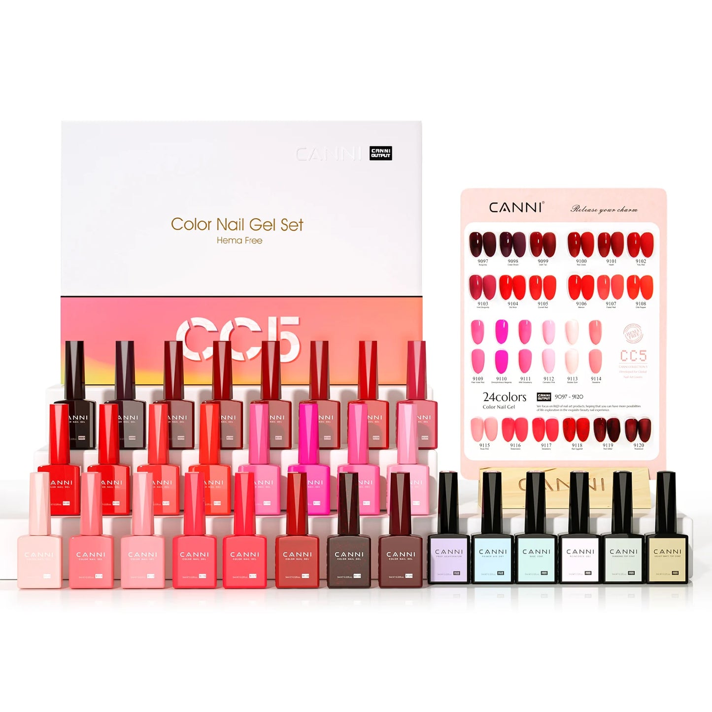 CANNI 9ML Kit Nail Gel Polish - 36pcs