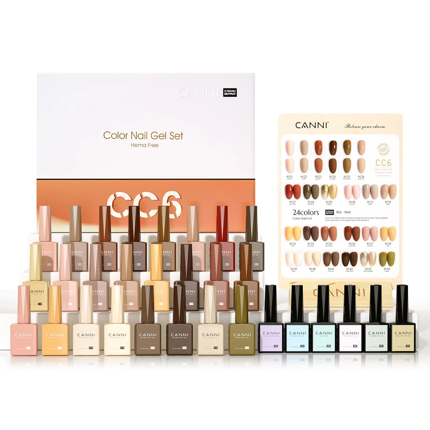 CANNI 9ML Kit Nail Gel Polish - 36pcs