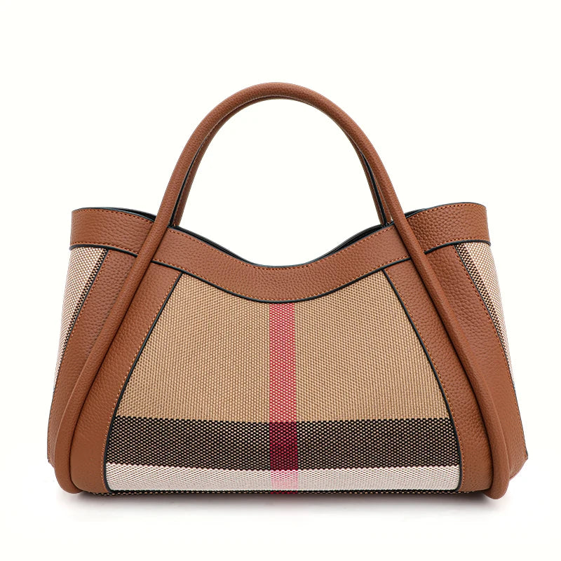 Aidrani Retro Checkered Handbag