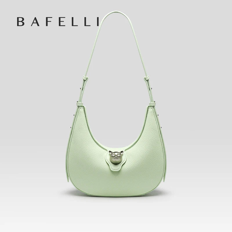 BAFELLI WOMEN'S BAG LUXURY BRAND GENUINE LEATHER CAT FASHION SHOULDER HANDBAGS