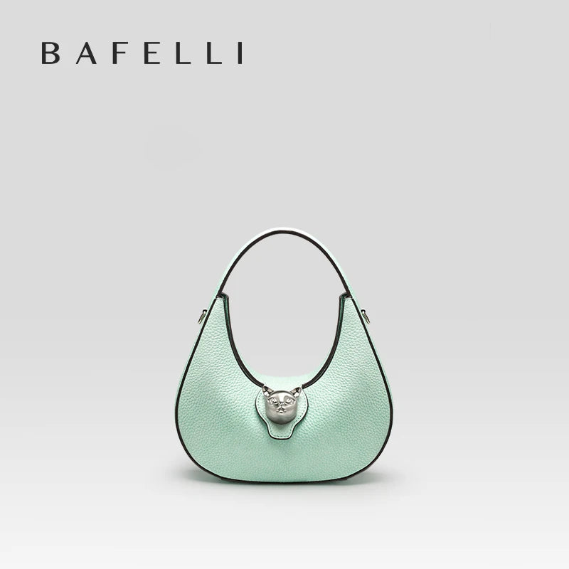 BAFELLI WOMEN'S BAG LUXURY BRAND GENUINE LEATHER CAT FASHION SHOULDER HANDBAGS