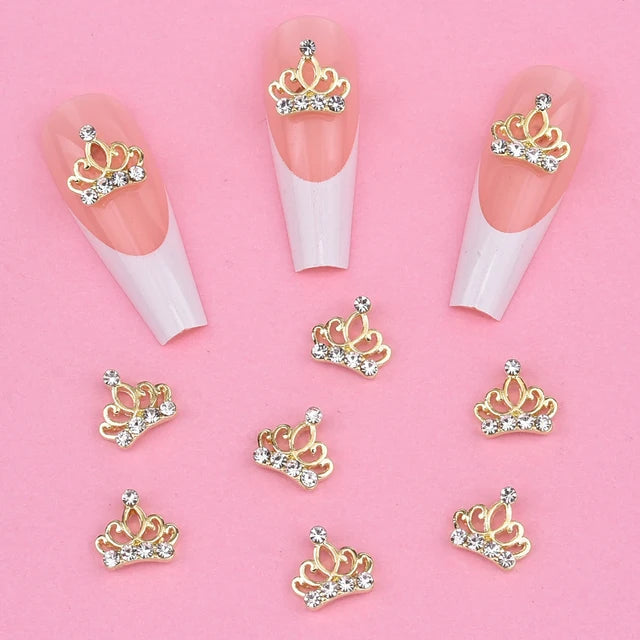 10pcs Crystal Nail Art Crown Rhinestone - NJ23922-7