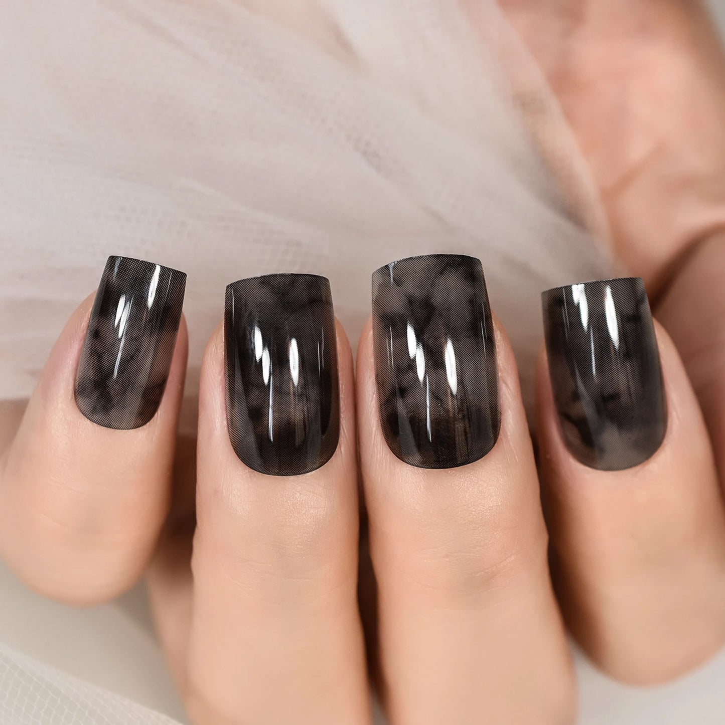 Glossy Press On Nails