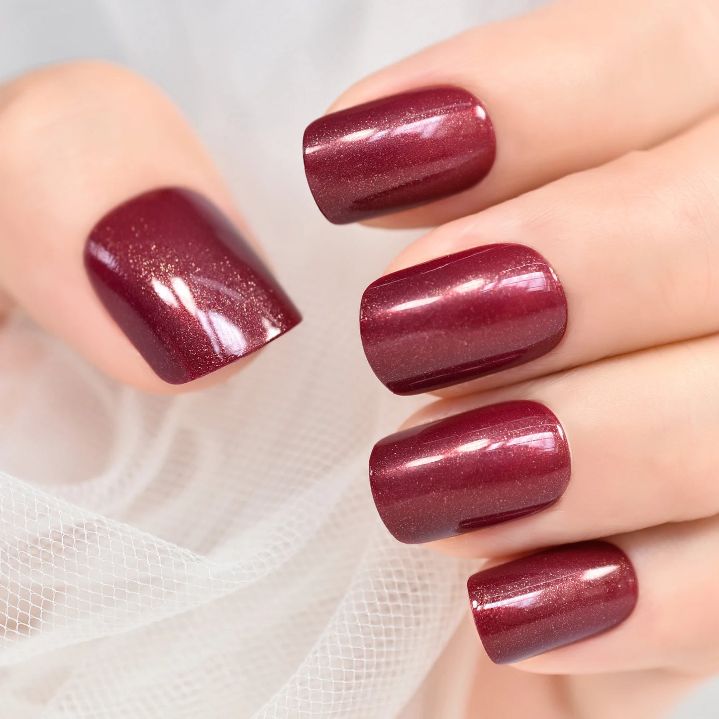 Glossy Press On Nails