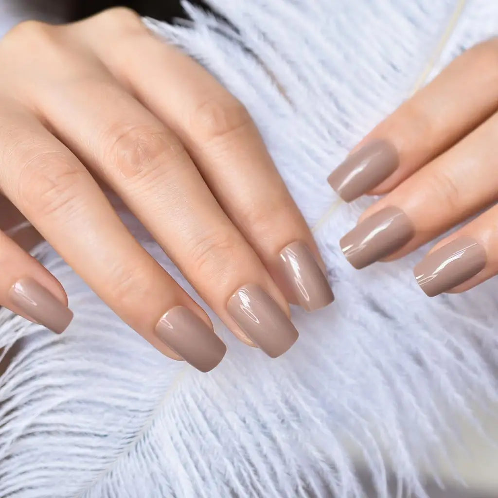 Glossy Press On Nails