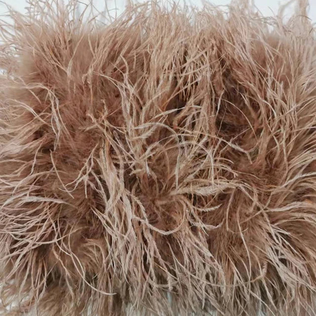 100% Ostrich Hair Sleeve Jacket