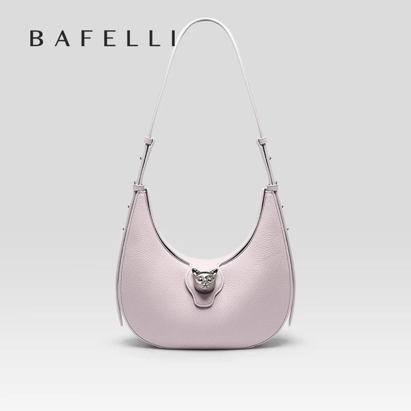 BAFELLI WOMEN'S BAG LUXURY BRAND GENUINE LEATHER CAT FASHION SHOULDER HANDBAGS