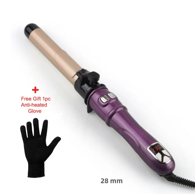 1.1/1.25inch Rotating Curling Iron - Automatic Hair Curler