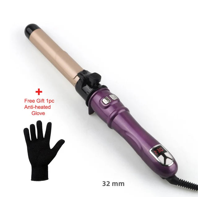 1.1/1.25inch Rotating Curling Iron - Automatic Hair Curler