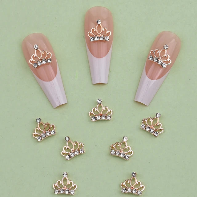 10pcs Crystal Nail Art Crown Rhinestone - NJ23922-7