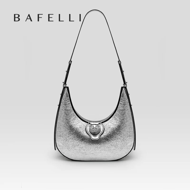 BAFELLI WOMEN'S BAG LUXURY BRAND GENUINE LEATHER CAT FASHION SHOULDER HANDBAGS