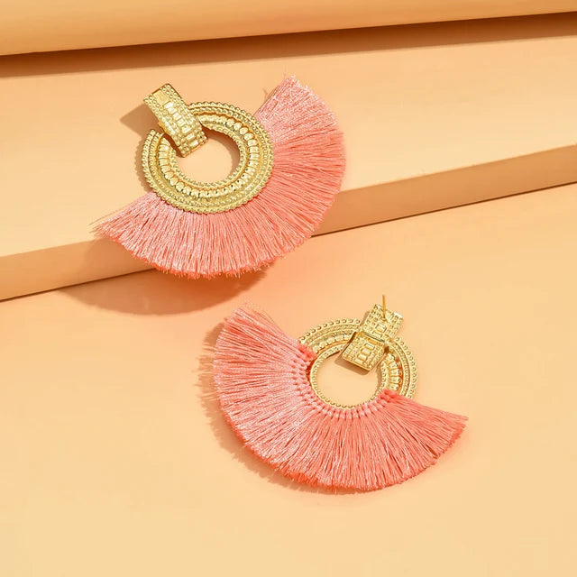 Fashion Bohemian Big Tassel  Earrings