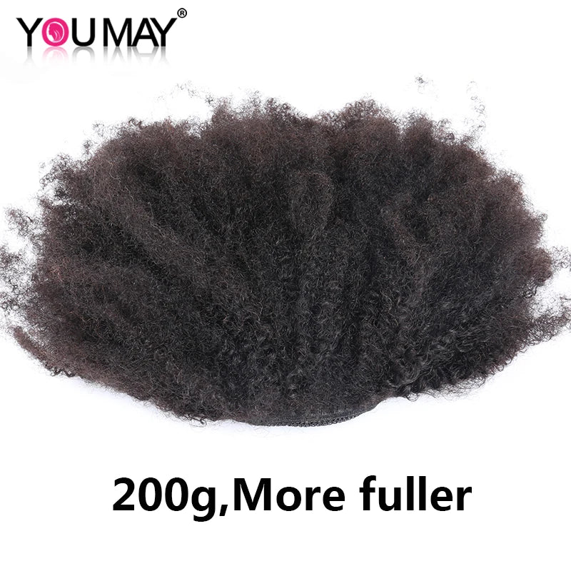 YouMay Afro Kinky Human Hair Ponytail