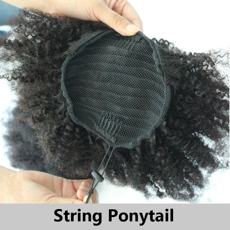 YouMay Afro Kinky Human Hair Ponytail