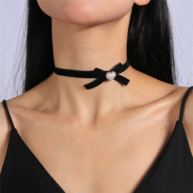 Gothic Victorian Black Lace Necklace