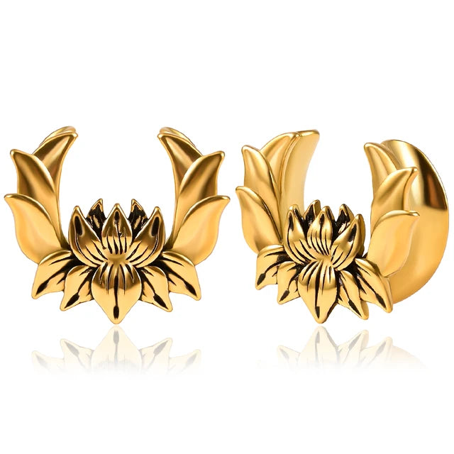 Doearko 2PCS Elegant Floral Saddle Plugs