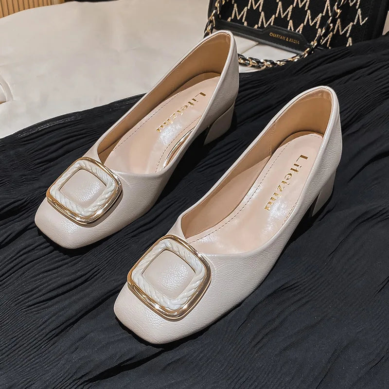 TB tonyBlunt leather Pumps-Med Heel