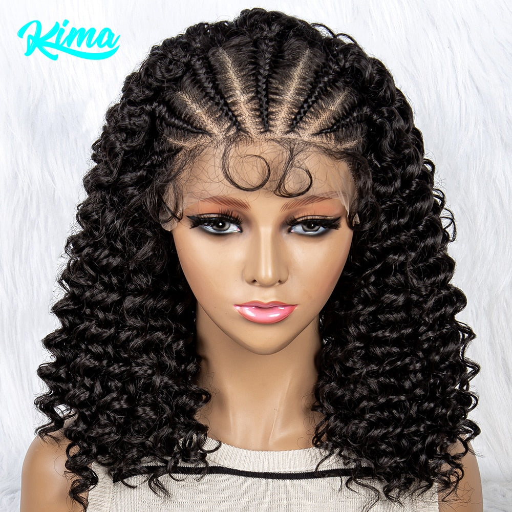 Braided Wigs Synthetic Lace Front Wig Braided Wigs With Baby Hair