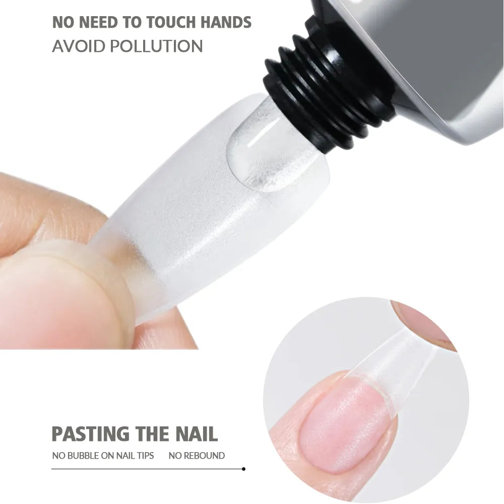 NAILPOP Soft Nail Tips Gel Soak Off Gel Glue