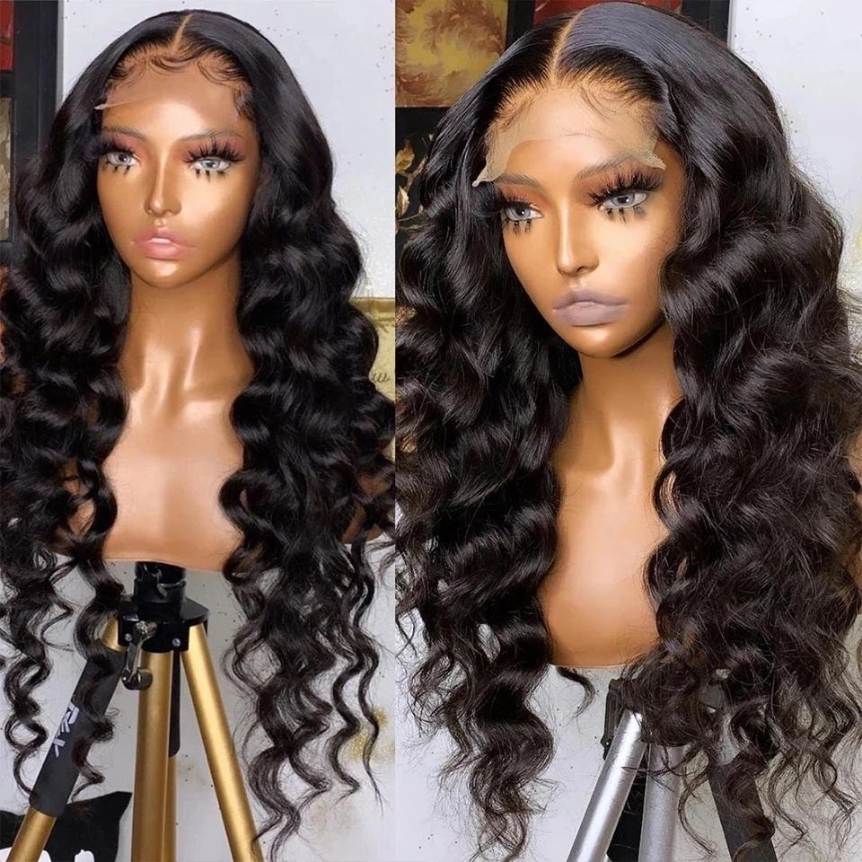 13x4 Glueless Lace Front Human Hair Wigs Loose Deep Wave Wig - your-beauty-matters