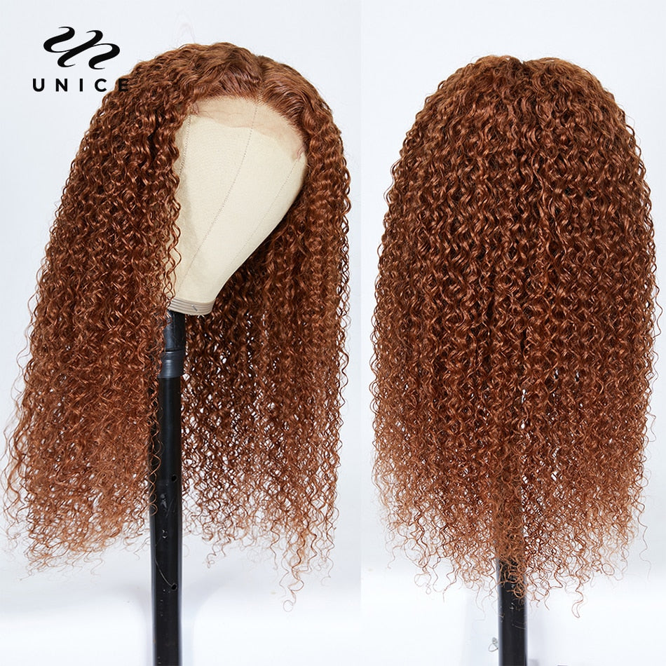 UNice Hair Lace Front Wig - Brazilian Curly Human Hair Wig