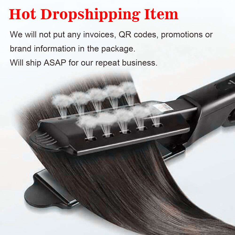 U.S. Standard Non-injury Hair Straightener Steam Hair Straightener Splint - your-beauty-matters