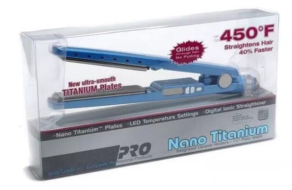 Titanium nano titanium straight hair straightener quarterback hairpin - your-beauty-matters
