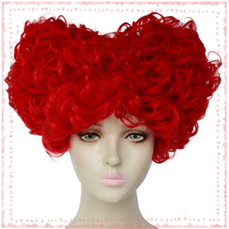 Cosplay Red Queen heart-shaped, animation wig - your-beauty-matters