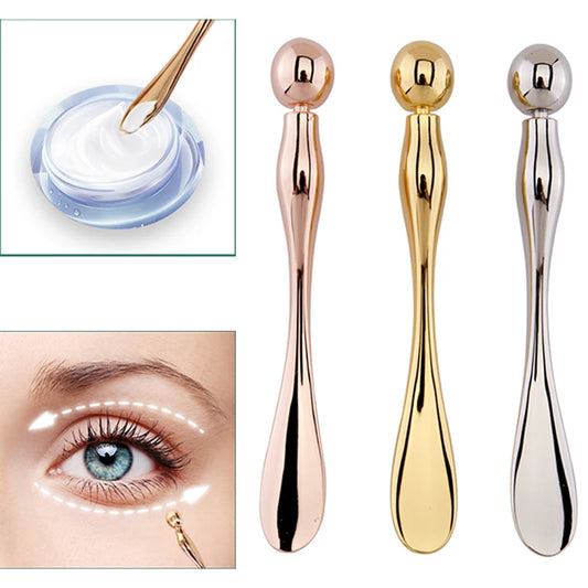 Metal Face Massage Stick Anti Wrinkle Eye Cream Applicator Tool
